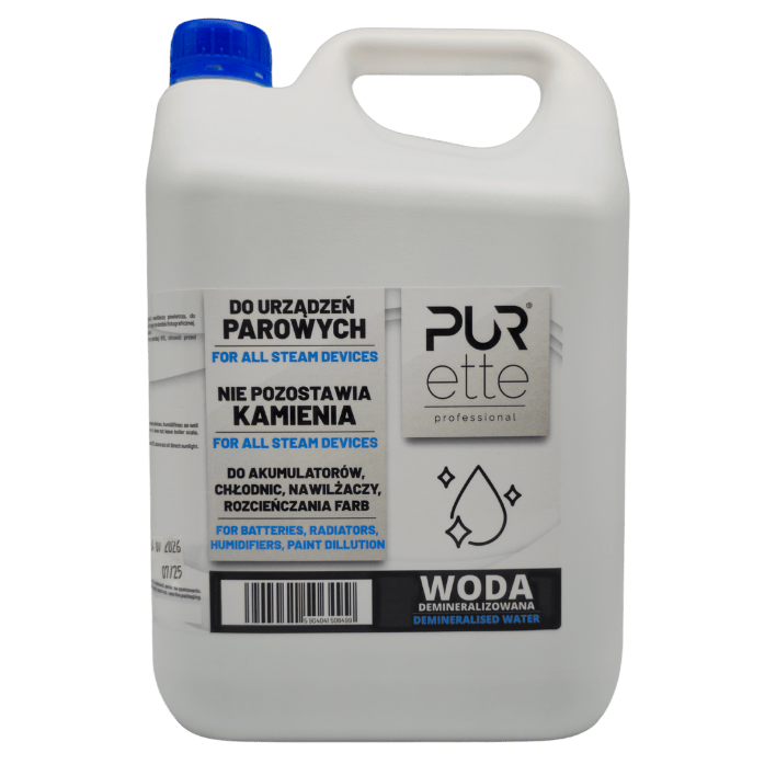 Woda demineralizowana 5L Purette